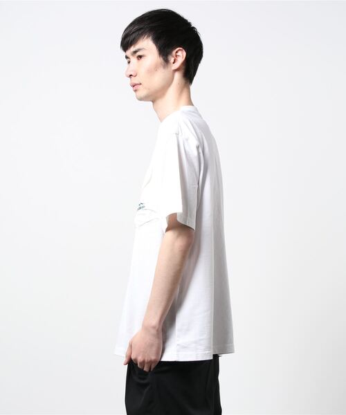 MANASTASH（マナスタッシュ）の「MANASTASH/マナスタッシュ/胸ポケット半袖TシャツDISARMEDSHORT SHORT（Tシャツ/カットソー・メンズ・ブラック/ホワイト・LARGE/X-LARGE/MEDIUM）」の3枚目の写真