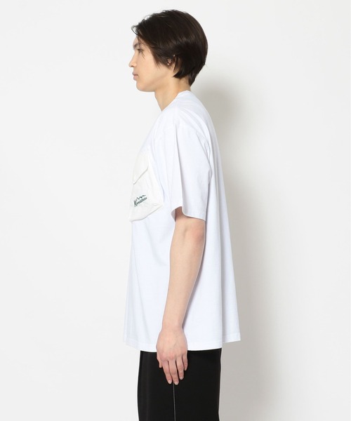 MANASTASH（マナスタッシュ）の「MANASTASH/マナスタッシュ/胸ポケット半袖TシャツDISARMEDSHORT SHORT（Tシャツ/カットソー・メンズ・ブラック/ホワイト・LARGE/X-LARGE/MEDIUM）」の5枚目の写真