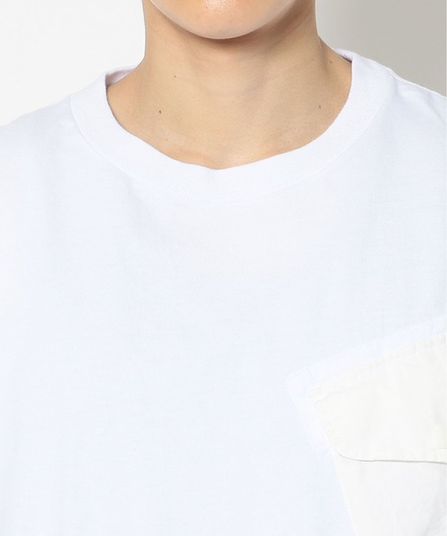 MANASTASH（マナスタッシュ）の「MANASTASH/マナスタッシュ/胸ポケット半袖TシャツDISARMEDSHORT SHORT（Tシャツ/カットソー・メンズ・ブラック/ホワイト・LARGE/X-LARGE/MEDIUM）」の8枚目の写真