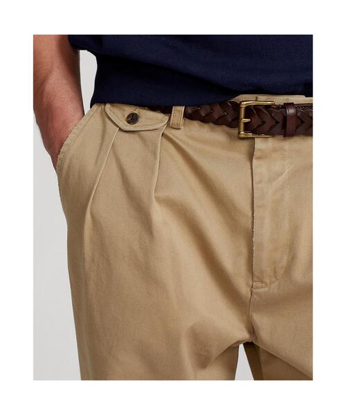 【超美品】POLO RALPH LAUREN プリーテッド ツイル パンツ POLO RALPH LAUREN パンツ Whitman リラックスド フィット