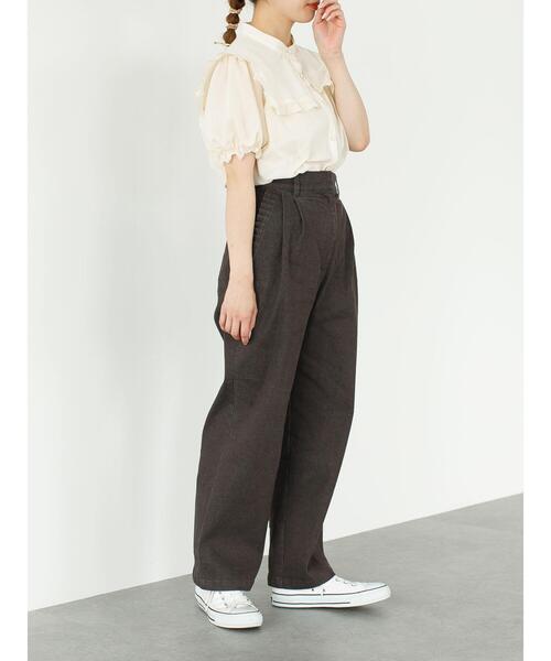 SLURR(スラ―)の「ビッグカラーフリルブラウス(シャツ/ブラウス・レディース・アイボリー・FREE)」の21枚目の写真