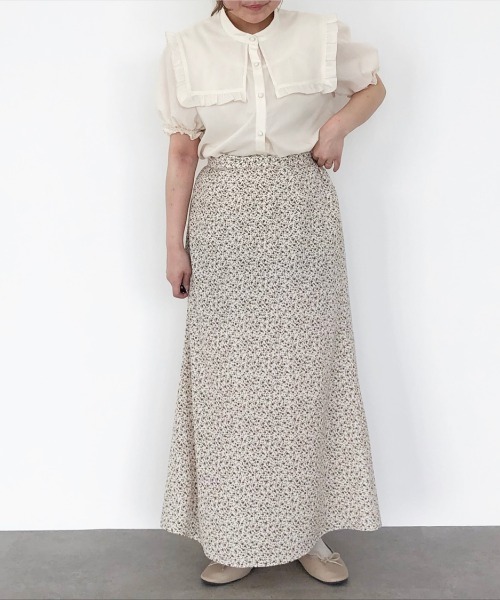 SLURR(スラ―)の「ビッグカラーフリルブラウス(シャツ/ブラウス・レディース・アイボリー・FREE)」の9枚目の写真