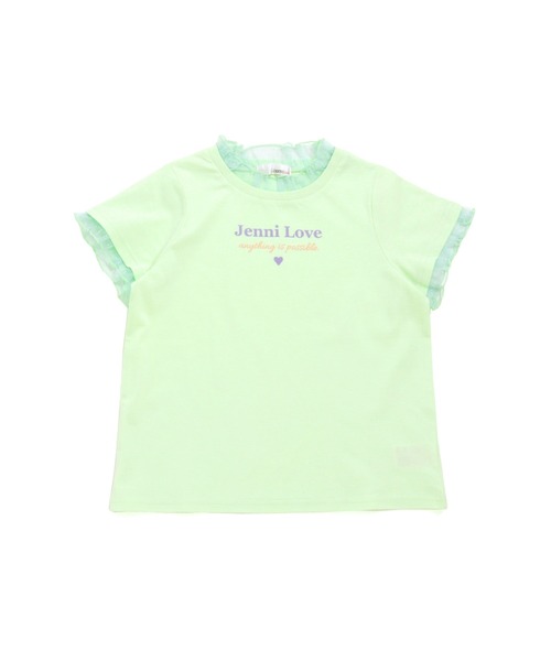 JENNI love（ジェニィラブ）の「デオドラントチュールフリルTシャツ（Tシャツ/カットソー・キッズ・ブラック/サックスブルー/ミント・150cm/160cm/140cm/130cm）」の9枚目の写真