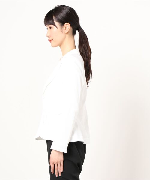 FUNALIVE（ファンアライブ）の「【Deargue】鹿の子テーラードジャケット（テーラードジャケット・レディース・ホワイト/ネイビー/カーキ・40）」の15枚目の写真