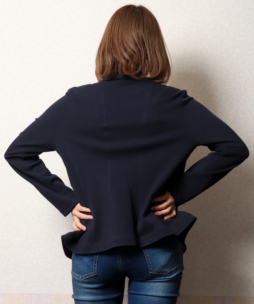 FUNALIVE（ファンアライブ）の「【Deargue】鹿の子テーラードジャケット（テーラードジャケット・レディース・ホワイト/ネイビー/カーキ・40）」の13枚目の写真