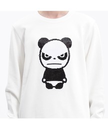 HIPANDA（ハイパンダ）の「HIPANDA ハイパンダ メンズ スパンコールロゴ ベーシック 裏毛スウェット（パーカー）」