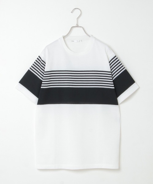 ikka（イッカ）の「パイナップルパネルボーダーT（Tシャツ/カットソー・メンズ・ブラック/ネイビー/オリーブ・S/M/L/XL）」の21枚目の写真