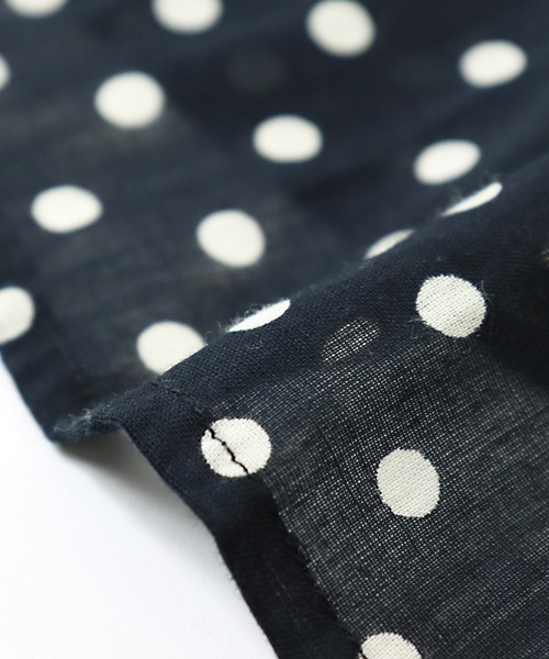 美品✨ヌキテパ　ドットフレンチスリーブドレス　ロングワンピース　綿　黒　M NE QUITTEZ PAS!（ヌキテパ）の「∴【 ne Quittez pas / ヌキテパ