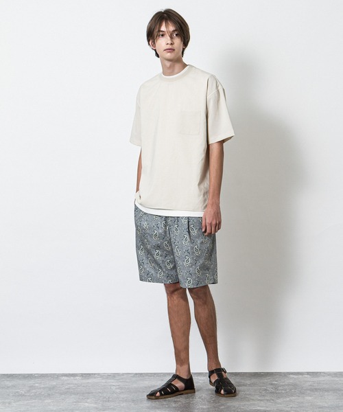 SLICK(スリック)の「リランチェストレッチスリットTシャツ(Tシャツ/カットソー・メンズ・チャコールグレー/ネイビー/サックスブルー/アイボリー・1/2/3)」の13枚目の写真