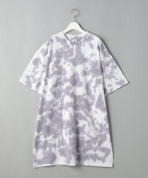 BEAUTY&YOUTH UNITED ARROWS（ビューティーアンドユースユナイテッドアローズ）の「【別注】＜STAR&STRIPE＞ショートスリーブタイダイチュニックワンピース（ワンピース・レディース・イエロー/グレー・FREE）」の9枚目の写真