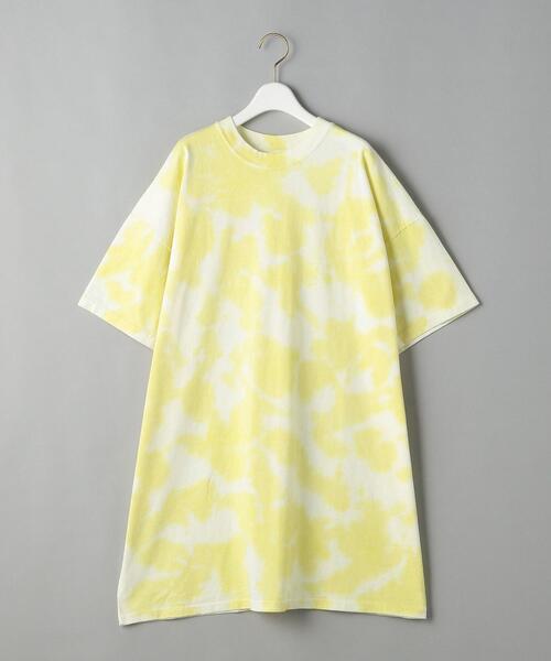BEAUTY&YOUTH UNITED ARROWS（ビューティーアンドユースユナイテッドアローズ）の「【別注】＜STAR&STRIPE＞ショートスリーブタイダイチュニックワンピース（ワンピース・レディース・イエロー/グレー・FREE）」の15枚目の写真