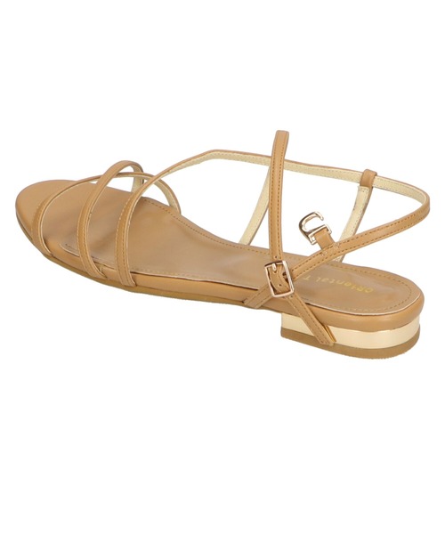 ORiental TRaffic（オリエンタルトラフィック）の「ダブルクロスストラップサンダル/11298（サンダル・レディース・ブラック/グリーン/ブラック系その他/キャメル・LL/S/M/L）」の12枚目の写真