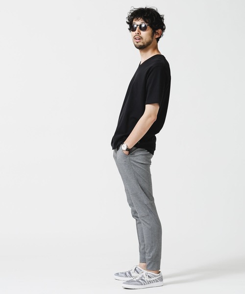 NANO universe（ナノユニバース）の「《イヤな臭いを軽減》Anti Smell VネックTシャツ 半袖（Tシャツ/カットソー・メンズ・ホワイト/ブラック/チャコール・S/M/L/XL）」の10枚目の写真