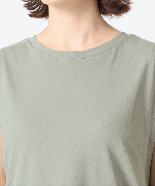 SLOBE IENA(スローブイエナ)の「ドライ天竺インナーレイヤープルオーバー【手洗い可能】◆(Tシャツ/カットソー・レディース・チャコールグレー/ライトグレー/グリーン・FREE)」の10枚目の写真