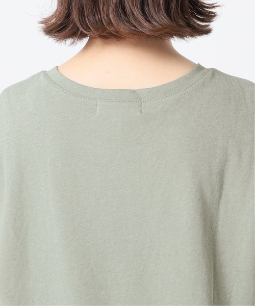 SLOBE IENA(スローブイエナ)の「ドライ天竺インナーレイヤープルオーバー【手洗い可能】◆(Tシャツ/カットソー・レディース・チャコールグレー/ライトグレー/グリーン・FREE)」の11枚目の写真