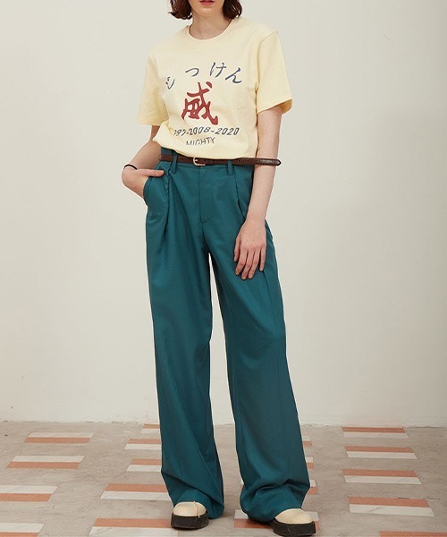 MIXSEVEN(ミックスセブン)の「ピーコックブルーワイドスラックス MX21S10【MIX SEVEN】(スラックス・メンズ・ダークグリーン・S/M/L/XL)」の9枚目の写真