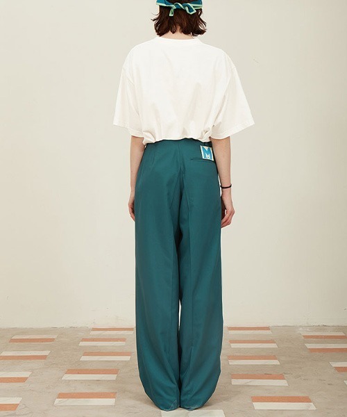 MIXSEVEN(ミックスセブン)の「ピーコックブルーワイドスラックス MX21S10【MIX SEVEN】(スラックス・メンズ・ダークグリーン・S/M/L/XL)」の12枚目の写真