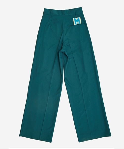 MIXSEVEN(ミックスセブン)の「ピーコックブルーワイドスラックス MX21S10【MIX SEVEN】(スラックス・メンズ・ダークグリーン・S/M/L/XL)」の16枚目の写真