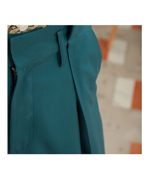 MIXSEVEN(ミックスセブン)の「ピーコックブルーワイドスラックス MX21S10【MIX SEVEN】(スラックス・メンズ・ダークグリーン・S/M/L/XL)」の17枚目の写真