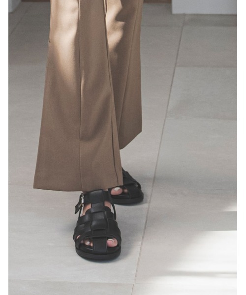 Re:EDIT（リエディ）の「[神山まりあさん着用]フェイクレザーグルカサンダル（サンダル・レディース・ブラック/キャメル/アイボリー・MEDIUM/X-LARGE/XX-LARGE/LARGE/SMALL）」の22枚目の写真