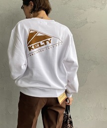 [KELTY/ケルティ] 別注 バックロゴプリント クルーネックスウェット