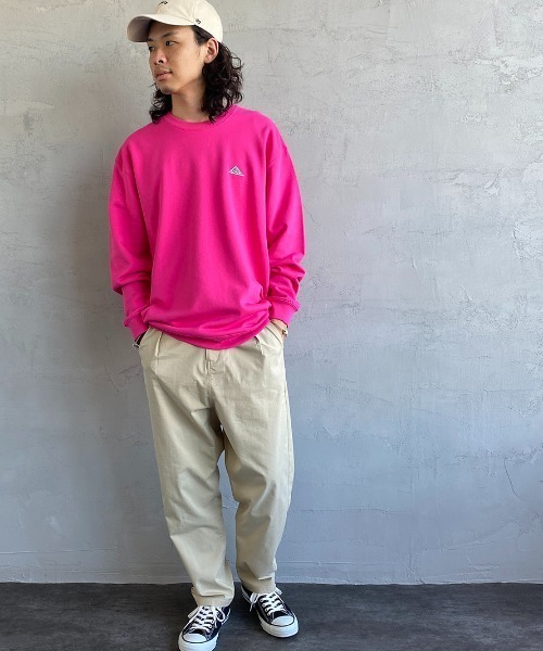 KELTY（ケルティ）の「[KELTY/ケルティ] 別注 バックロゴプリント クルーネックスウェット（スウェット・レディース・ホワイト/ブラック/ダークブラウン/ピンク/イエロー/グリーン/チャコール・S/M/L）」の7枚目の写真