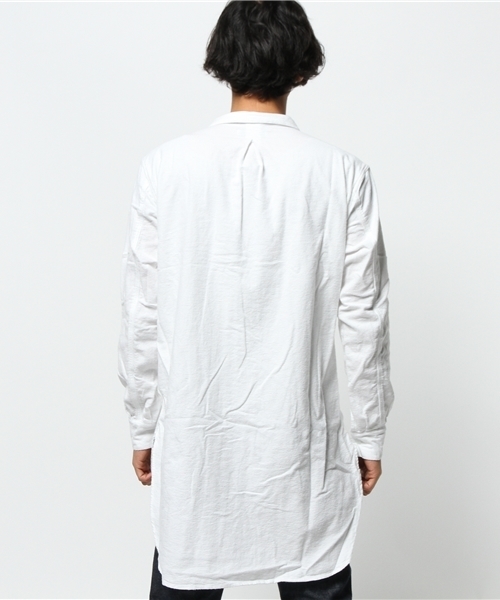 CIAOPANIC（チャオパニック）の「【Ciaopanic】起毛オックスロングSH（シャツ/ブラウス・メンズ・オフホワイト/ネイビー/グレー・LARGE/MEDIUM）」の6枚目の写真