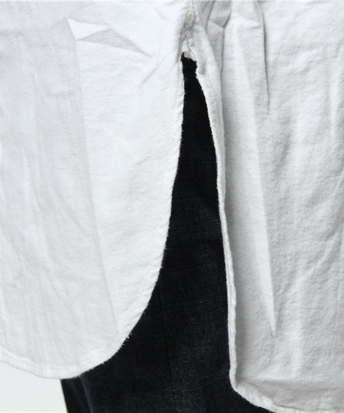 CIAOPANIC（チャオパニック）の「【Ciaopanic】起毛オックスロングSH（シャツ/ブラウス・メンズ・オフホワイト/ネイビー/グレー・LARGE/MEDIUM）」の10枚目の写真