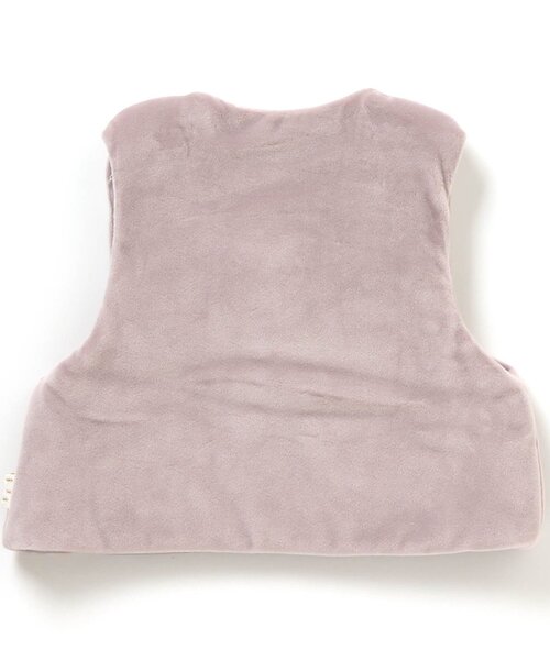 apres les cours（アプレレクール）の「スカラップベビーベスト（ベスト・キッズ・アイボリー/グレー・70/80）」の3枚目の写真