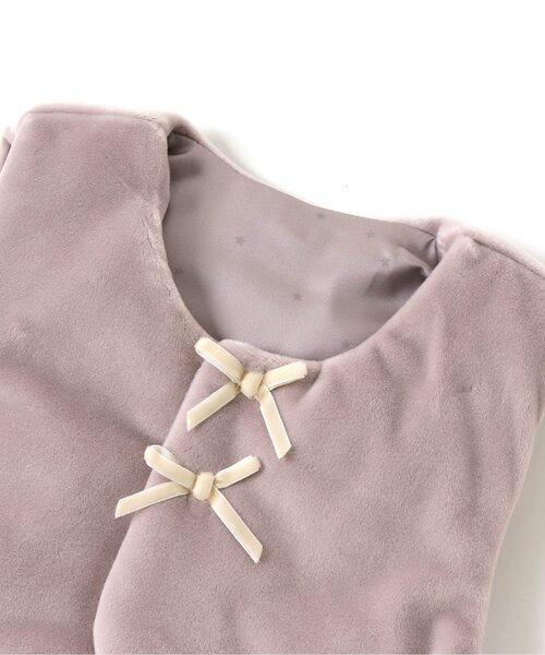 apres les cours（アプレレクール）の「スカラップベビーベスト（ベスト・キッズ・アイボリー/グレー・70/80）」の5枚目の写真