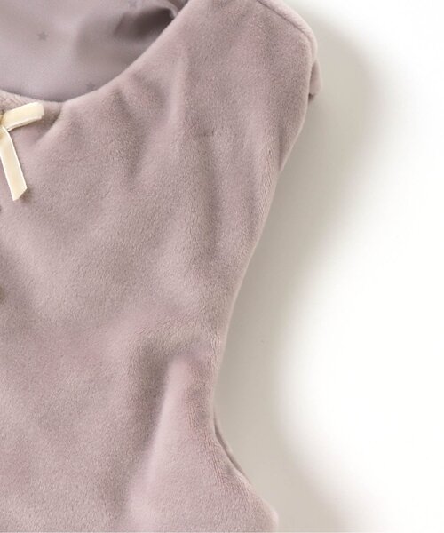 apres les cours（アプレレクール）の「スカラップベビーベスト（ベスト・キッズ・アイボリー/グレー・70/80）」の6枚目の写真