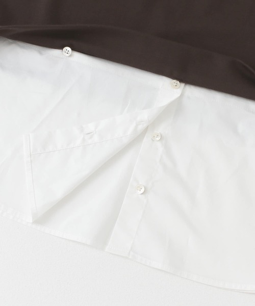 URBAN RESEARCH（アーバンリサーチ）の「シャツレイヤード風フレンチスリーブカットソー（Tシャツ/カットソー・レディース・ネイビー/ブラウン/ベージュ系その他・FREE）」の13枚目の写真