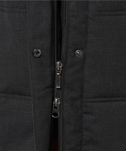 URBAN RESEARCH DOORS WOMENS（アーバンリサーチ ドアーズ ウィメンズ）の「DOORS ストレッチウールロングキルトジャケット（ダウンジャケット/コート・レディース・チャコールグレー/グレー・ONE）」の17枚目の写真