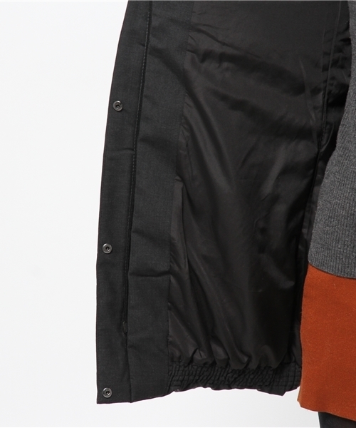 URBAN RESEARCH DOORS WOMENS（アーバンリサーチ ドアーズ ウィメンズ）の「DOORS ストレッチウールロングキルトジャケット（ダウンジャケット/コート・レディース・チャコールグレー/グレー・ONE）」の8枚目の写真