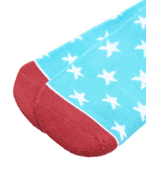 X-girl(エックスガール)の「STANCE AMERICANA(ソックス/靴下・レディース・ブルー・ONE SIZE)」の4枚目の写真