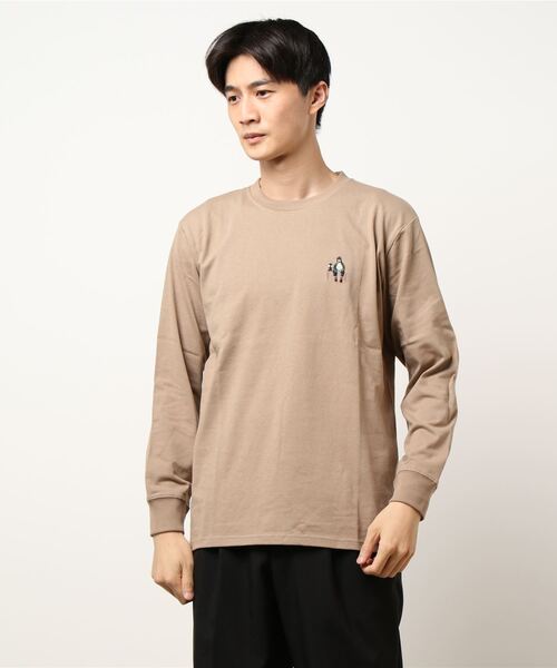 OUTDOOR PRODUCTS APPAREL（アウトドアプロダクツアパレル）の「USAコットン CAMPモチーフバックプリントヘビーウェイトロンＴ（Tシャツ/カットソー・メンズ・ホワイト/ブラック/カーキ/ホワイト系その他/グリーン系その他/ダークベージュ・MEDIUM/X-LARGE/LARGE）」の5枚目の写真