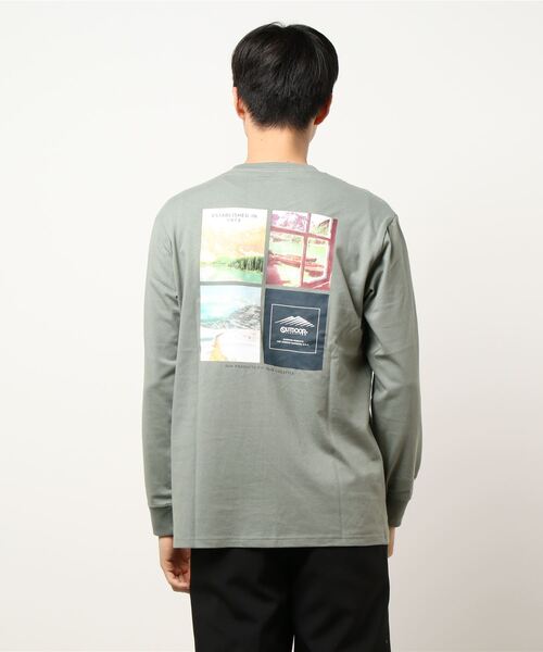 OUTDOOR PRODUCTS APPAREL（アウトドアプロダクツアパレル）の「USAコットン CAMPモチーフバックプリントヘビーウェイトロンＴ（Tシャツ/カットソー・メンズ・ホワイト/ブラック/カーキ/ホワイト系その他/グリーン系その他/ダークベージュ・MEDIUM/X-LARGE/LARGE）」の9枚目の写真