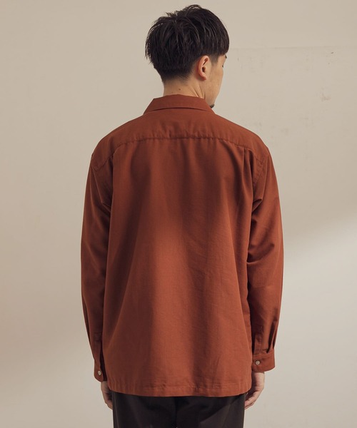 URBAN RESEARCH DOORS（アーバンリサーチドアーズ）の「パナマオープンカラーシャツ（シャツ/ブラウス・メンズ・ブラウン/ホワイト系その他/ネイビー/ライトブルー・38/40）」の15枚目の写真