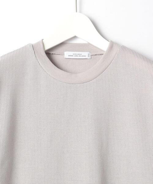 green label relaxing（グリーンレーベルリラクシング）の「＜green label relaxing＞ニットライク クルーネック カットソー（Tシャツ/カットソー・メンズ・ブラック/ベージュ/ライトグレー/ダークグリーン・MEDIUM/LARGE/X-LARGE/SMALL）」の7枚目の写真