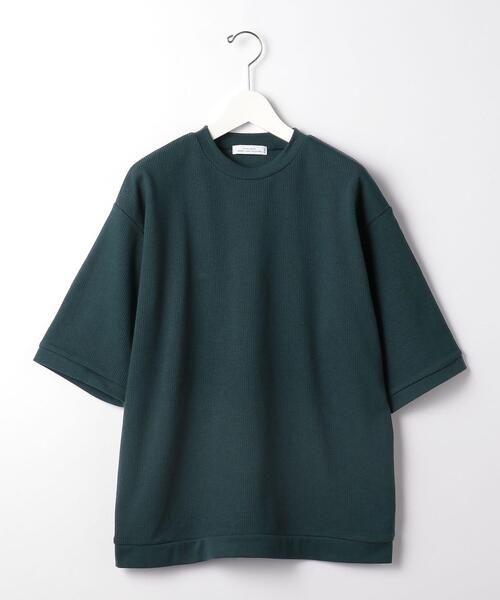 green label relaxing（グリーンレーベルリラクシング）の「＜green label relaxing＞ニットライク クルーネック カットソー（Tシャツ/カットソー・メンズ・ブラック/ベージュ/ライトグレー/ダークグリーン・MEDIUM/LARGE/X-LARGE/SMALL）」の14枚目の写真