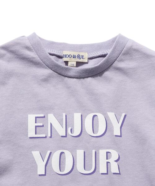 SHOO・LA・RUE（シューラルー）の「◆【90-140cm】チュールドッキングプリントワンピ（ワンピース・キッズ・ベビーピンク/パープル系4・10/14/12/11/09/13）」の3枚目の写真