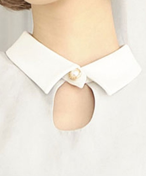 TITTY&CO.(ティティーアンドコー)の「フェザースリーブフレアワンピース(ワンピース・レディース・ライトブルー/ブラック/ピンク・SMALL/MEDIUM)」の14枚目の写真