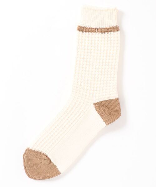 MR.EVERYDAY`S（ミスターエブリデイズ）の「MR.EVERYDAY’S ミスターエブリデイズ / ロングソックス 靴下 日本製ワッフルソックス (WAFFULE) / MR-E96-104（ソックス/靴下・メンズ・グレー/チャコール/アイボリー・FREE）」の7枚目の写真