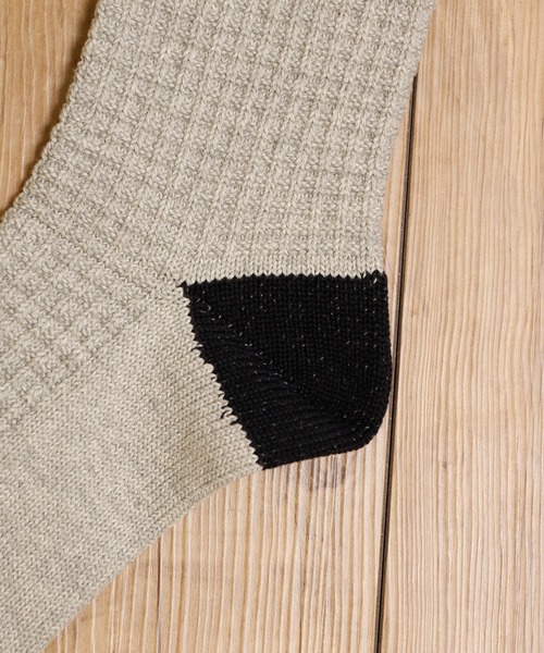 MR.EVERYDAY`S（ミスターエブリデイズ）の「MR.EVERYDAY’S ミスターエブリデイズ / ロングソックス 靴下 日本製ワッフルソックス (WAFFULE) / MR-E96-104（ソックス/靴下・メンズ・グレー/チャコール/アイボリー・FREE）」の8枚目の写真