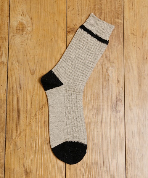 MR.EVERYDAY`S（ミスターエブリデイズ）の「MR.EVERYDAY’S ミスターエブリデイズ / ロングソックス 靴下 日本製ワッフルソックス (WAFFULE) / MR-E96-104（ソックス/靴下・メンズ・グレー/チャコール/アイボリー・FREE）」の6枚目の写真