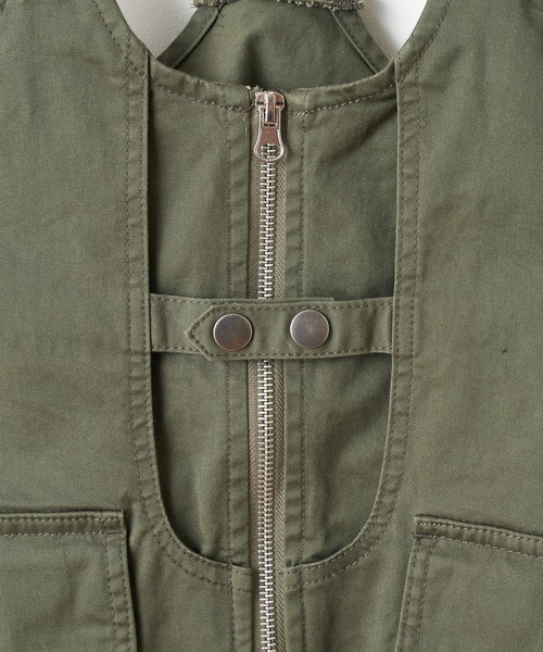 CIAOPANIC TYPY（チャオパニックティピー）の「【KIDS】ミリタリーハンティングベスト（ベスト・キッズ・ブラック/カーキ・MEDIUM/X-LARGE）」の8枚目の写真