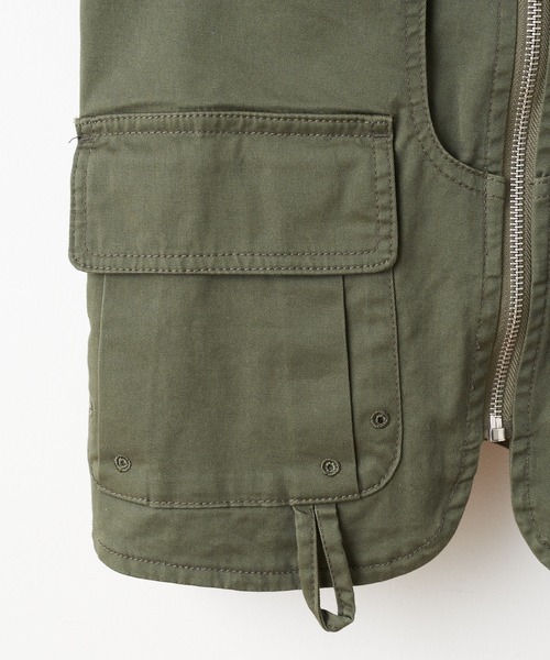 CIAOPANIC TYPY（チャオパニックティピー）の「【KIDS】ミリタリーハンティングベスト（ベスト・キッズ・ブラック/カーキ・MEDIUM/X-LARGE）」の9枚目の写真