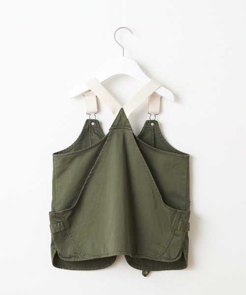 CIAOPANIC TYPY（チャオパニックティピー）の「【KIDS】ミリタリーハンティングベスト（ベスト・キッズ・ブラック/カーキ・MEDIUM/X-LARGE）」の6枚目の写真