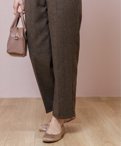 flower（フラワー）の「ハウンドトゥースパンツ（その他パンツ・レディース・ブラウン/ベージュ・FREE）」の9枚目の写真