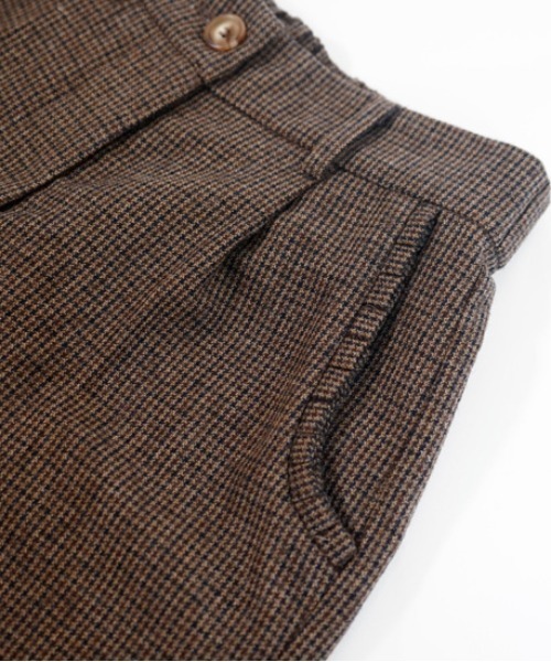 flower（フラワー）の「ハウンドトゥースパンツ（その他パンツ・レディース・ブラウン/ベージュ・FREE）」の10枚目の写真